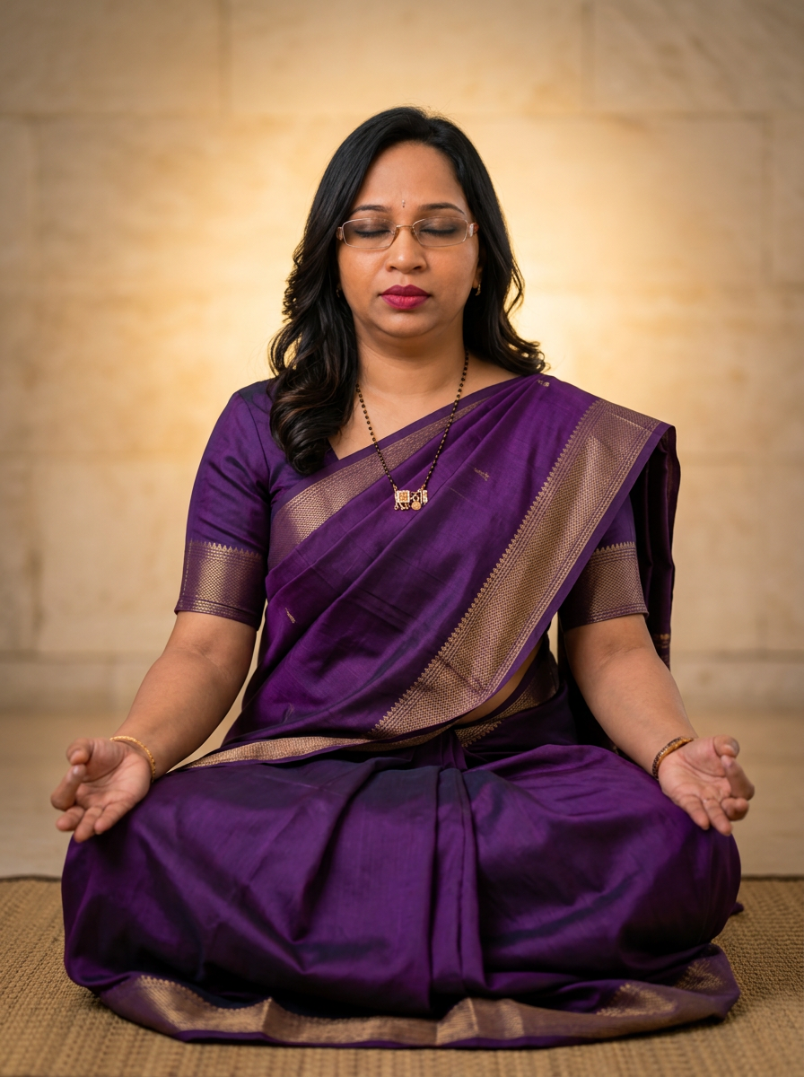 Srilata Jain in meditation