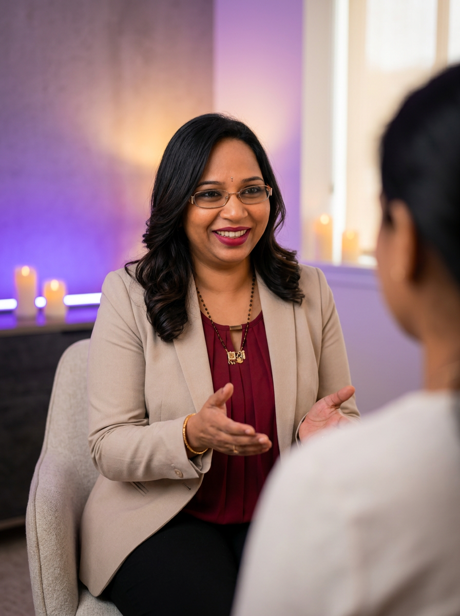 Srilata in a healing session