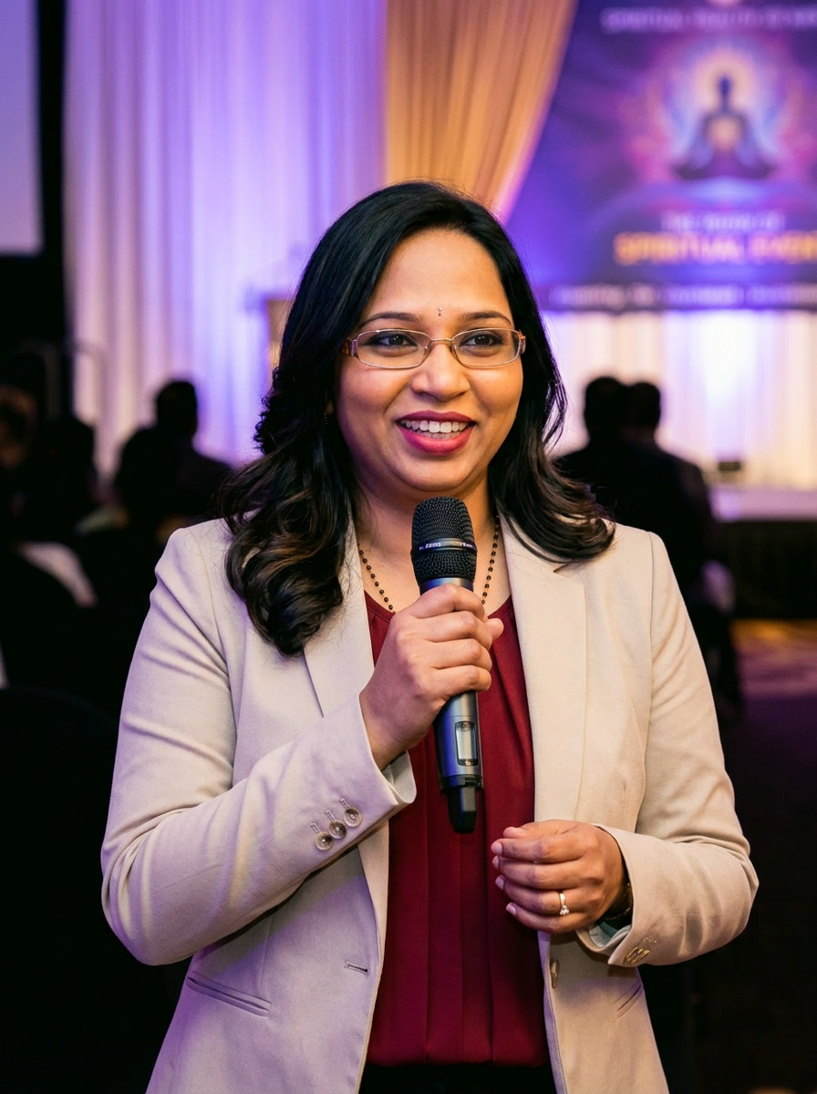 Srilata on stage